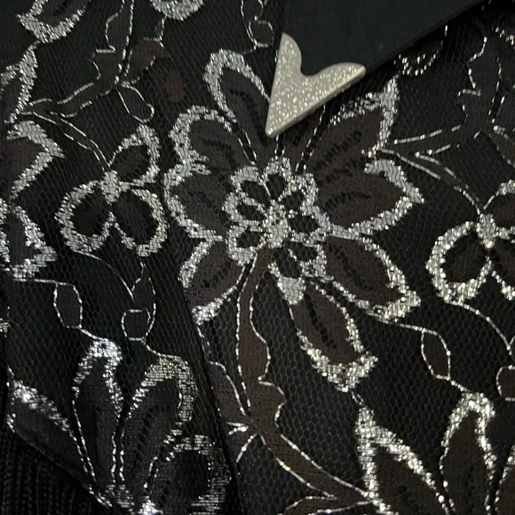 Lilia Smitty Black & Silver Fringe Western Dress - Picture 2 of 5